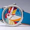 Đồng hồ Hermès “thêu” sợi tơ tằm và đính 82 viên kim cương