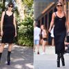 Cô gái đi dạo với mẫu giày cao 20 cm giống Lady Gaga