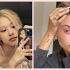 Kẻ mắt neon rực rỡ như Hailey Bieber và Rosé