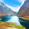Vịnh Nærøyfjord – Vịnh biển hẹp nhất thế giới ở Na Uy