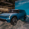 Xe điện Kia EV9 concept với lớp ngụy trang trước khi ra mắt năm 2023