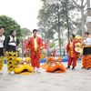 Lần đầu tiên dàn cast "2 ngày 1 đêm" thử sức múa lân