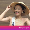Kỳ Duyên mặc áo dài, đội nón ở Hoa hậu Hoàn vũ