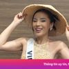 Kỳ Duyên mặc áo dài, đội nón ở Hoa hậu Hoàn vũ