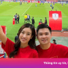 Vợ chồng Đỗ Mỹ Linh sang Thái Lan cổ vũ tuyển Việt Nam