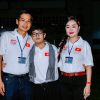 Gia đình Hoa hậu Hoàng Thanh Nga tham gia tiếp sức cho cán bộ, chiến sĩ diễu binh, diễu hành