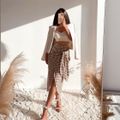 Váy wrap blazer