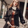 áo trenchcoat đen kaki