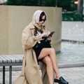 áo trenchcoat khaki