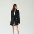 blazer đen kaki