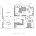 Mặt bằng bố trí nội thất tầng 2.