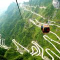 Cáp treo lên cổng trời Thiên An Môn.