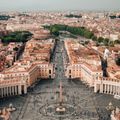 Khu vực quảng trường Thánh Peter ở trung tâm thành Vatican.