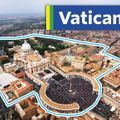 Khu vực toàn thành Vatican nhìn từ trên cao.