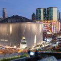 Curled aluminium ribs envelop Xiqu Centre opera house in Hong Kong