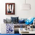 Shibori: Sắc chàm giản dị trong trang trí nhà cửa