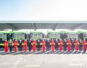 Xe buýt điện VinBus tham gia mạng lưới vận tải công cộng Hà Nội