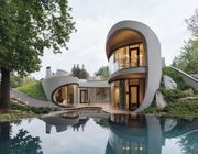 Niko Architect gây ấn tượng với ngôi nhà có tường cong lượn tựa dòng chảy của nước