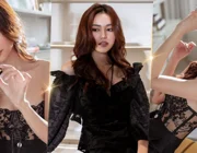 Lan Ngọc cực quyến rũ với corset ren