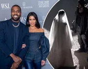 Kim diện Balenciaga Couture Thu Đông 2021 trong show của chồng cũ