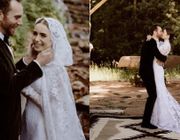 Váy cưới hàng hiệu xinh như công chúa của Lily Collins