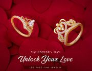 Valentine này hãy để cảm xúc thăng hoa cùng trang sức Lộc Phúc cao cấp