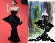 Bella Hadid quyền quý với thiết kế Versace tại thảm đỏ LHP Cannes
