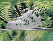 90% Louis Vuitton LV Trainer phiên bản mới được làm từ vật liệu tái chế
