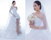 Hoa hậu Phạm Hương xinh đẹp trong BST váy cưới từ NTK Lê Thanh Hoà