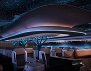 Airspace Cabin Vision 2035+ máy bay với trần cabin trong suốt