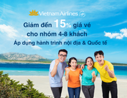 “Đi càng đông – Giá càng tốt”, giảm đến 15% khi bay nhóm cùng Vietnam Airlines