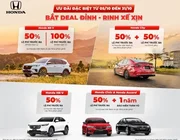 Điểm danh những mẫu xe Honda hỗ trợ thuế trước bạ trong tháng 10