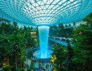 Sân bay Changi thêm thác nước ảo cao 14 m