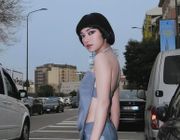 Châu Bùi mặc hở dự show Prada