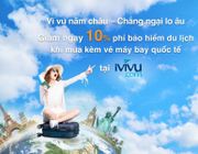Săn vé máy bay quốc tế tại iVIVU, nhận ngay ưu đãi giảm 10% phí bảo hiểm du lịch