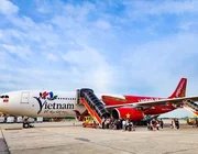 Biểu tượng Du lịch Việt Nam lên thân tàu bay lớn của Vietjet