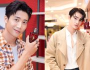 Nhâm Phương Nam và Tôn Kinh Lâm trong buổi ra mắt của Polo Red Parfum