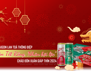 Bia SaiGon lan tỏa thông điệp "Đón Tết Rồng, Nhân bội lộc" chào đón Xuân Giáp Thìn 2024
