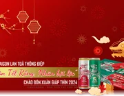 Bia SaiGon lan tỏa thông điệp "Đón Tết Rồng, Nhân bội lộc" chào đón Xuân Giáp Thìn 2024