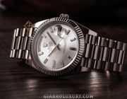 Review đồng hồ Rolex Day-Date 40 228239 mặt số bạc