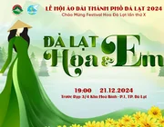 Lễ hội Áo Dài Thành phố Đà Lạt 2024 tổ chức với chủ đề Đà Lạt Em Và Hoa