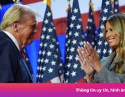 Bà Melania diện đồ Dior 6.600 USD mừng chiến thắng của ông Trump