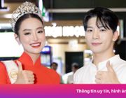 Bùi Khánh Linh được Cheon Minuk đón ở sân bay
