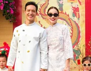 Sao Việt nô nức chọn áo dài Hà Thanh Huy du xuân