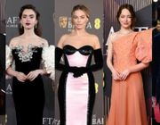 Thảm đỏ BAFTA: "Bạch Tuyết" Lily Collins đụng độ "Barbie" Margot Robbie, David Beckham - Hoàng tử William phong độ dẫn đầu dàn sao nam