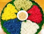 Xôi ngũ sắc – Món ăn ngon đậm đà bản sắc dân tộc của người Tày – Nùng