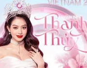 Hình ảnh hoa hậu Thanh Thủy trên trang chủ Hoa hậu Quốc tế gây chú ý