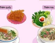 Thú vị với bộ hình so sánh phong cách phở 2 miền Nam, Bắc
