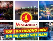 6 thương hiệu của Vingroup vào top 100 thương hiệu giá trị nhất Việt Nam