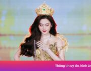 Hoa hậu Quế Anh mặc váy Nguyễn Minh Tuấn trao vương miện Miss Grand